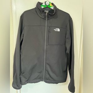THE NORTH FACE ZIP UP TRACK JACKET SIZE LARGE BLACK